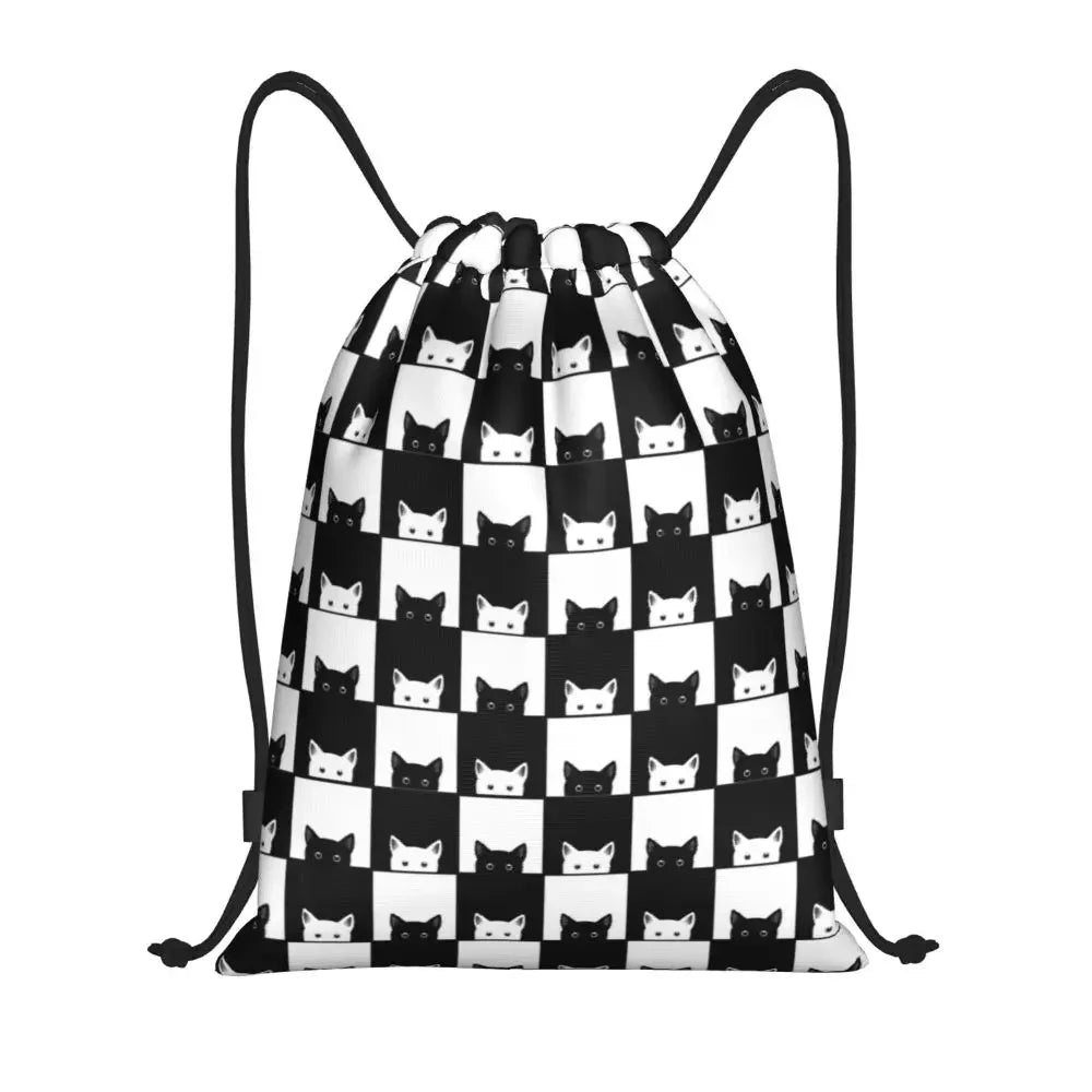 Custom Chess Drawstring Backpack 👜