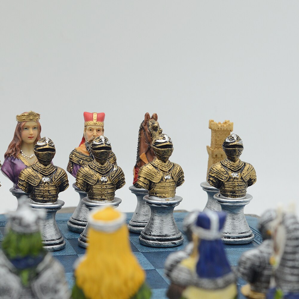 Luxury Medieval Warrior Character Themed Chess Board