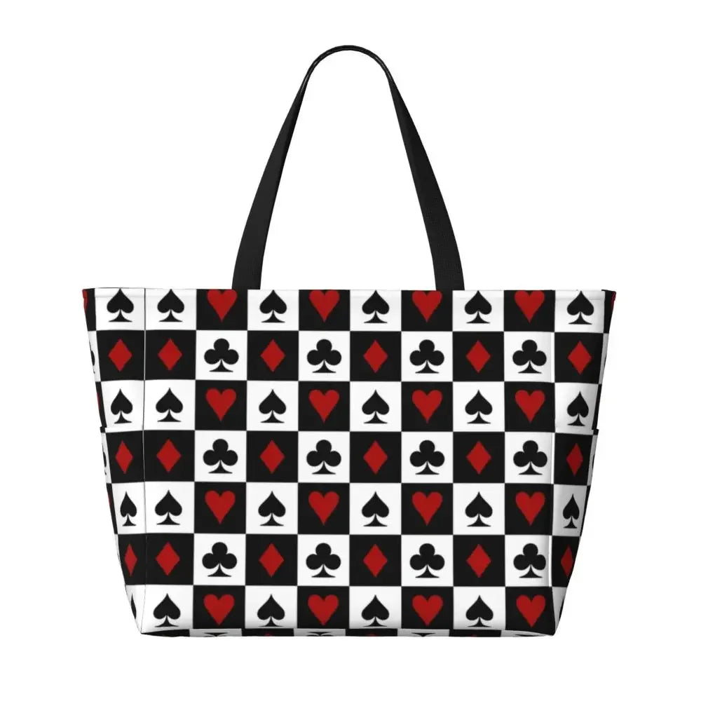 Custom Large Chess Board Game Tote Bag 👜