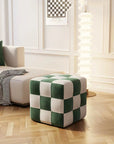 Chessboard Square Low Stool