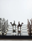 Egyptian Pharaoh Metal Chess Set