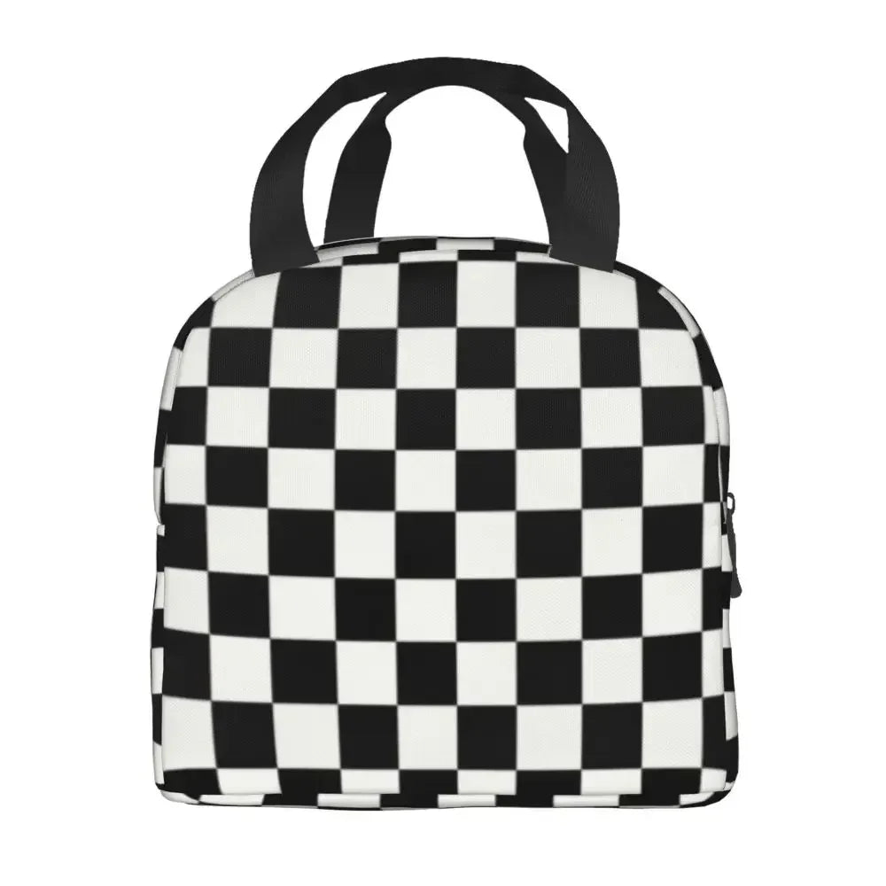 Checkerboard Insulated Lunch Bag 👜