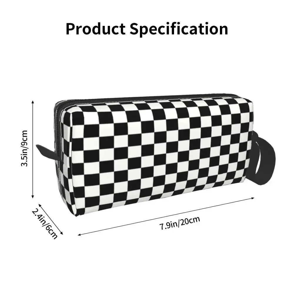 Custom Fashion Chess Toiletry Bag for Women 👜