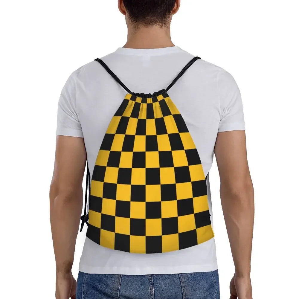 Custom Chess Drawstring Backpack 👜