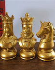 Gold & Bronze International Chess Ornaments
