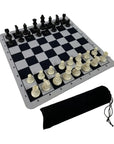 Portable International Chess Set with Foldable Chessboard 🧳