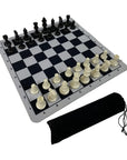 Portable International Chess Set with Foldable Chessboard 🧳