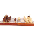 Exquisite Folding Wooden Chess Set