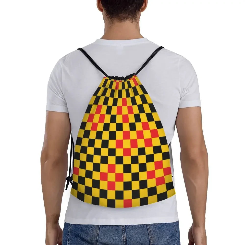 Custom Chess Drawstring Backpack 👜