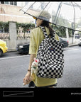 Harajuku Multi-Functional Checkered Backpack 👜