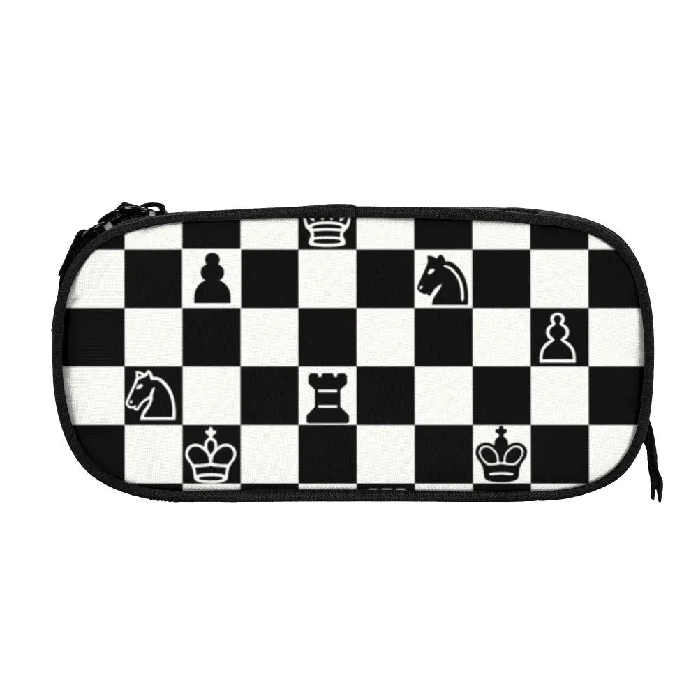 Fashion Chess Cute Pencil Case for Boys and Girls 🧳