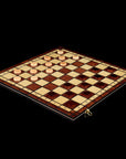 2-in-1 Chess and Checkers Solid Wood Foldable Board Game 🧳