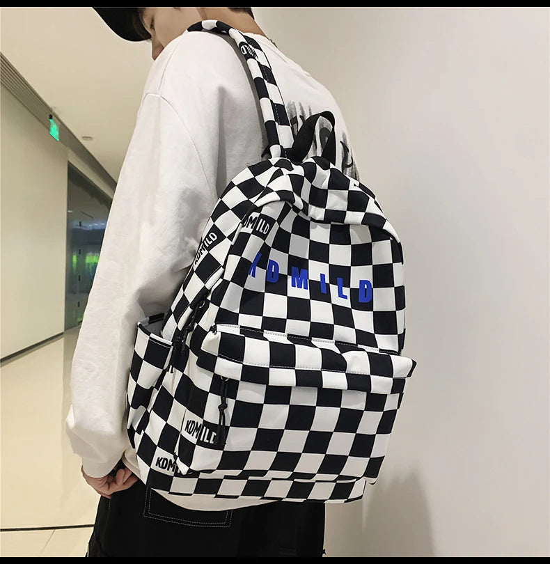 Fashion Plaid Women &amp; Men Backpack 👜