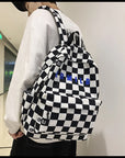 Fashion Plaid Women & Men Backpack 👜