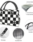 Fashion Chess Insulated Lunch Bags for Outdoor Picnic 👜