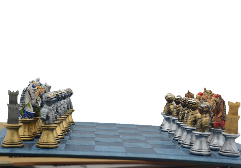 Luxury Medieval Warrior Character Themed Chess Board