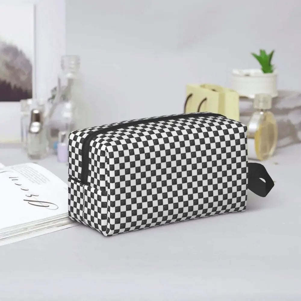 Custom Travel Plastic Toy Block Pattern Toiletry Bag 💄