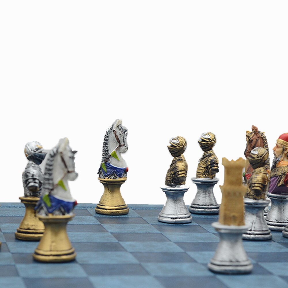 Luxury Medieval Warrior Character Themed Chess Board