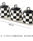 Chic Checkmate Spice Jar Set