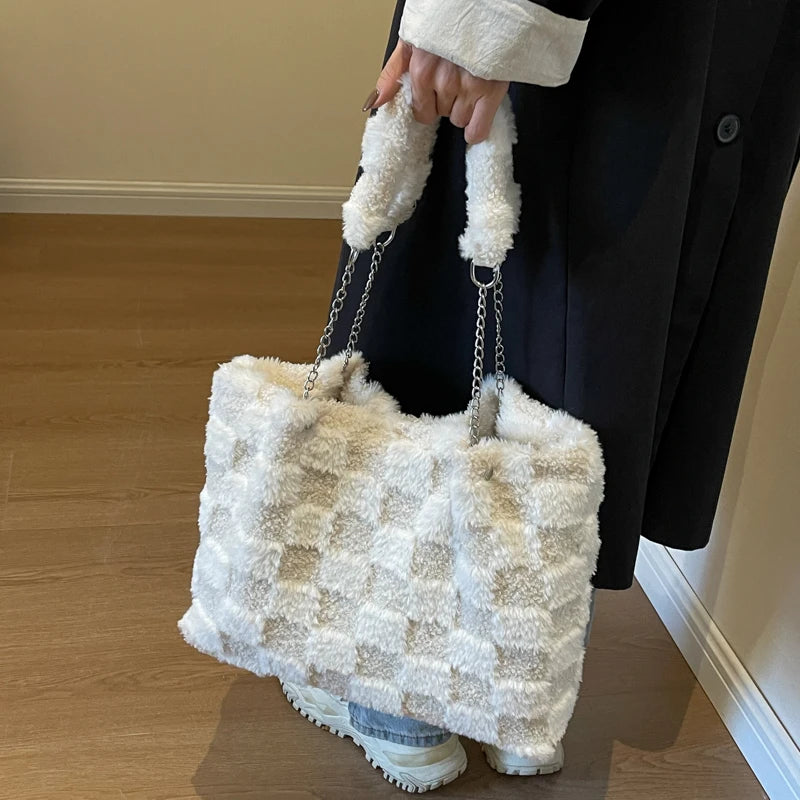 Winter Fluffy Plush Handbag 👜