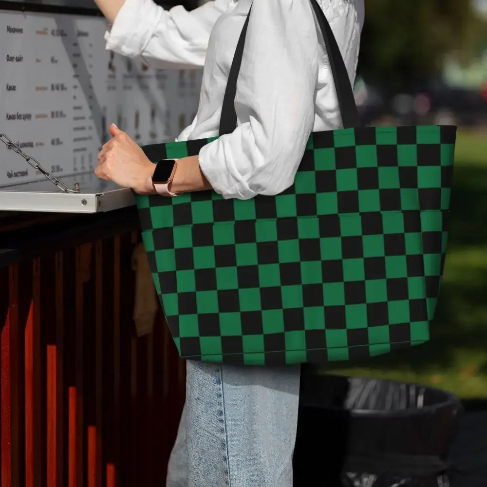 Custom Large Chess Board Game Tote Bag 👜