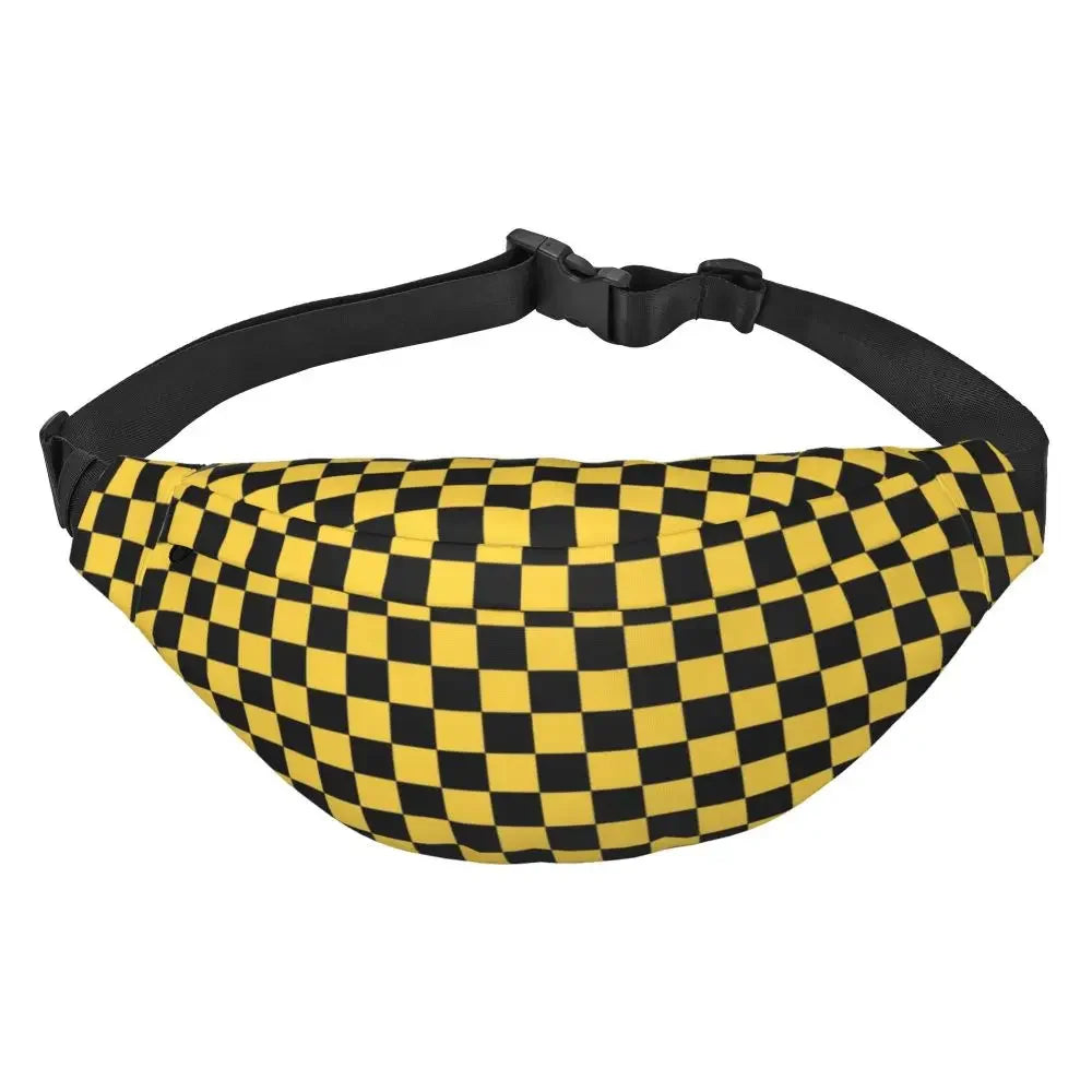 Custom Checkerboard Plaid Fanny Bag 👜