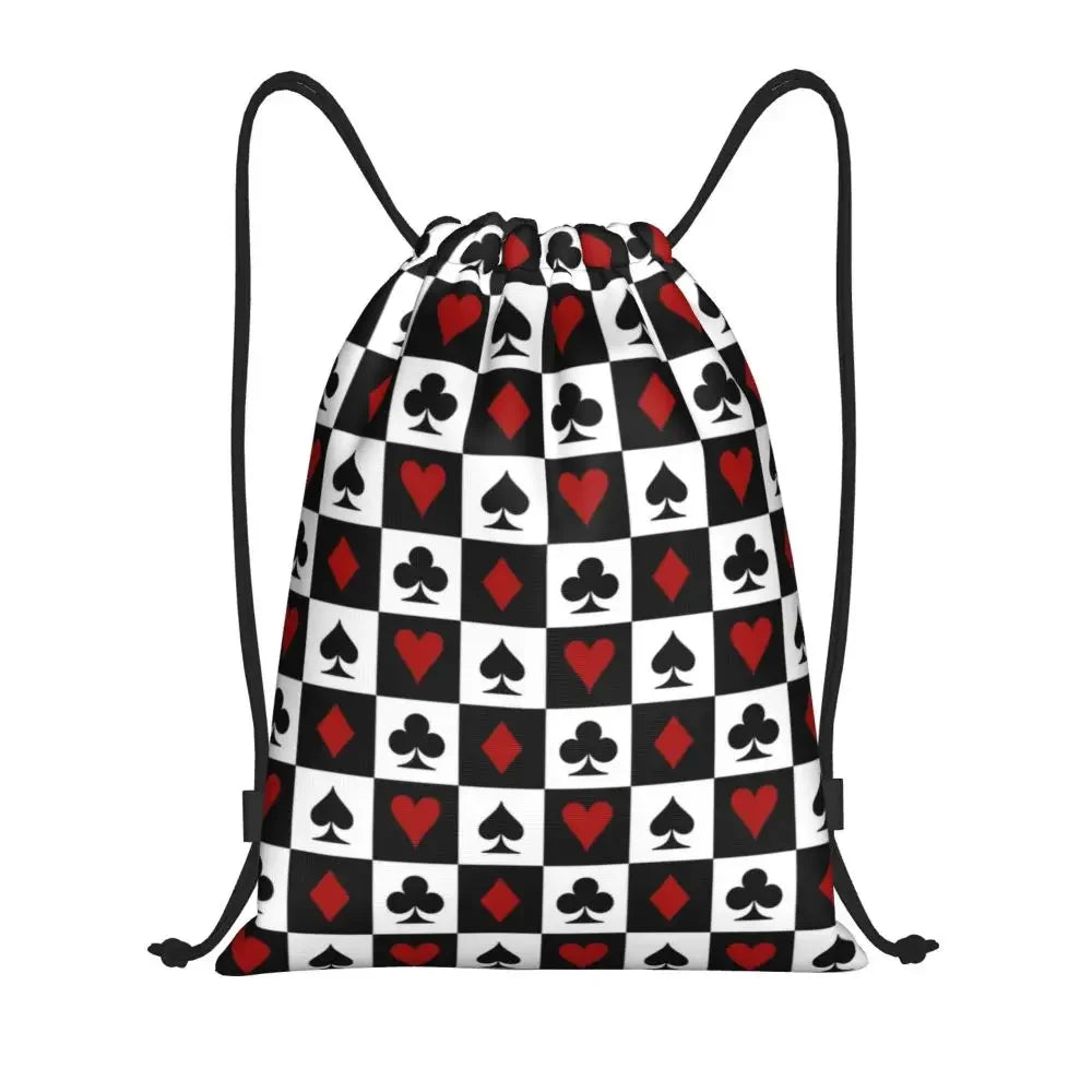 Custom Chess Drawstring Backpack 👜