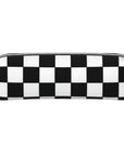 Black And White Checkerboard Pencil Case 🖊️