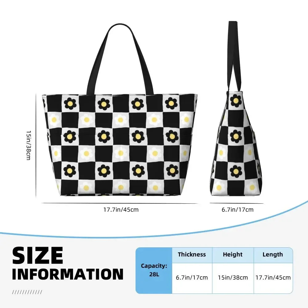 Custom Large Chess Board Game Tote Bag 👜