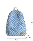 Unisex Jean Plaid Laptop Backpack 👜