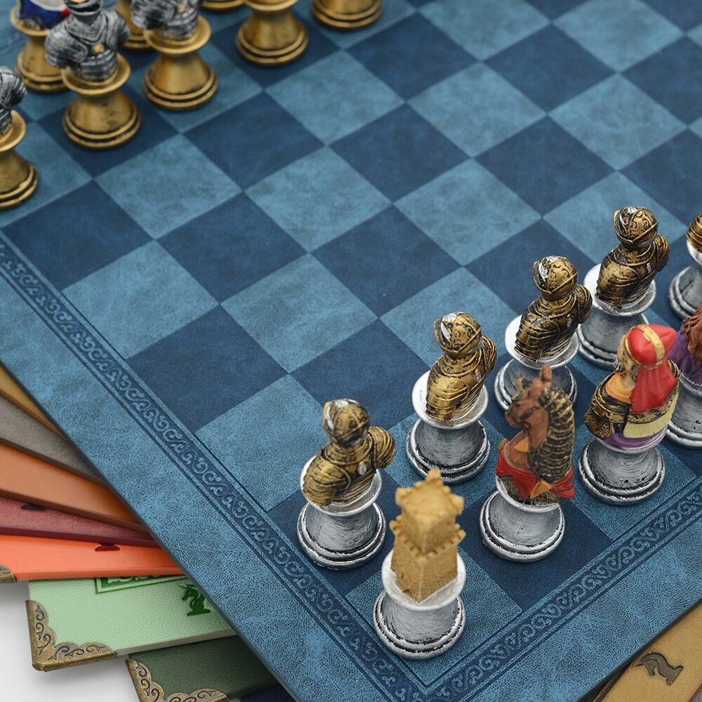 Luxury Medieval Warrior Character Themed Chess Board