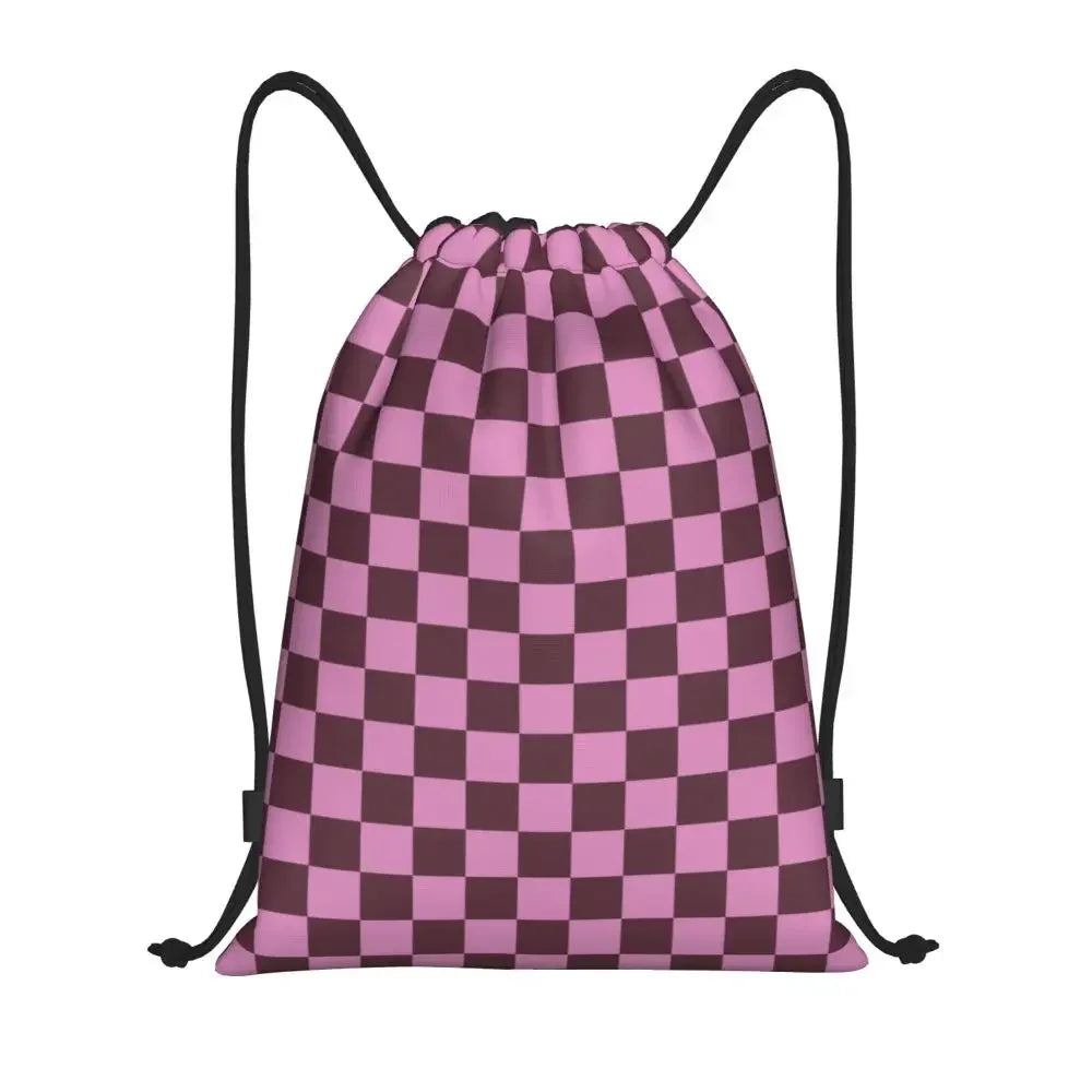 Custom Chess Drawstring Backpack 👜