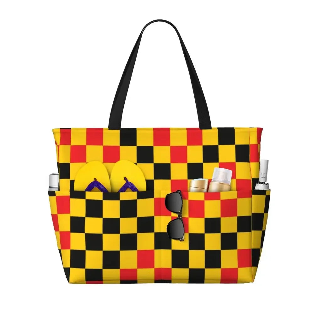 Custom Large Chess Board Game Tote Bag 👜