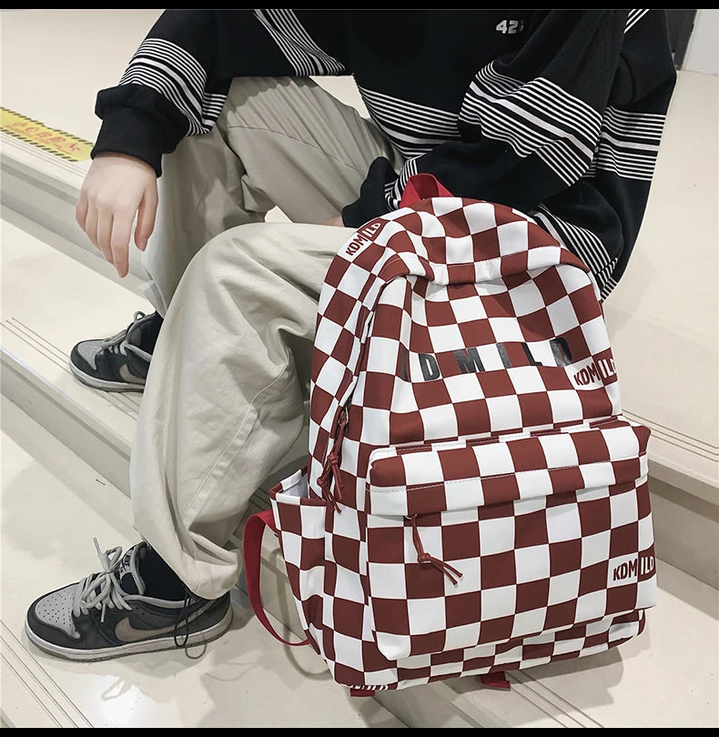 Fashion Plaid Women &amp; Men Backpack 👜