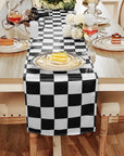 Racing Theme Checkered Table Runner