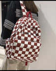 Fashion Plaid Women & Men Backpack 👜