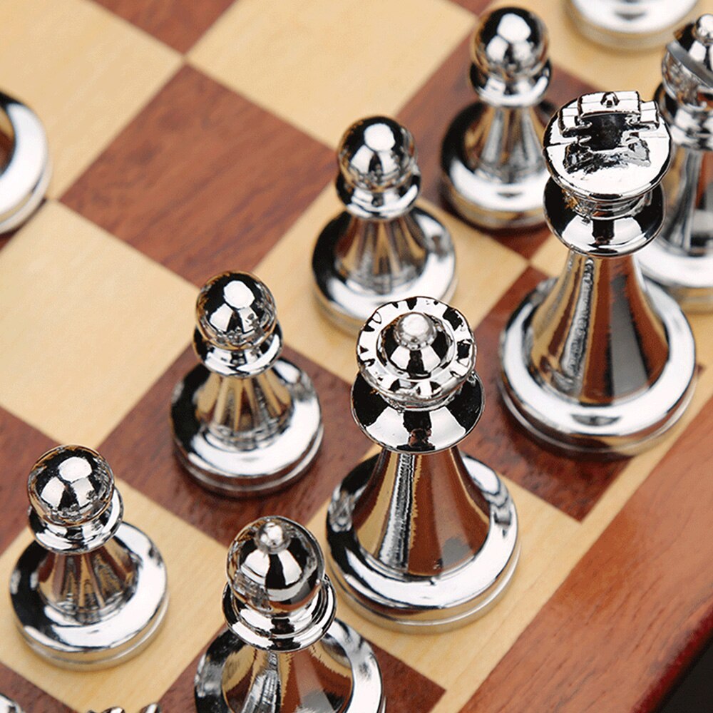 Metal Medieval Chess Set