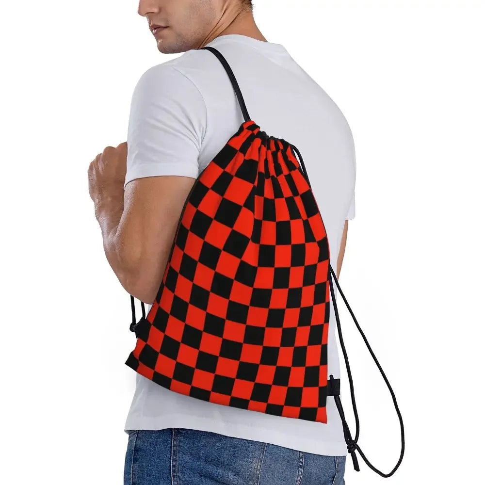 Custom Chess Drawstring Backpack 👜