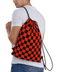 Custom Chess Drawstring Backpack 👜