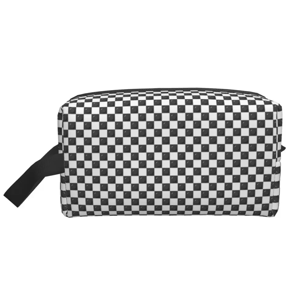 Custom Travel Plastic Toy Block Pattern Toiletry Bag 💄