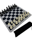 Portable International Chess Set with Foldable Chessboard 🧳