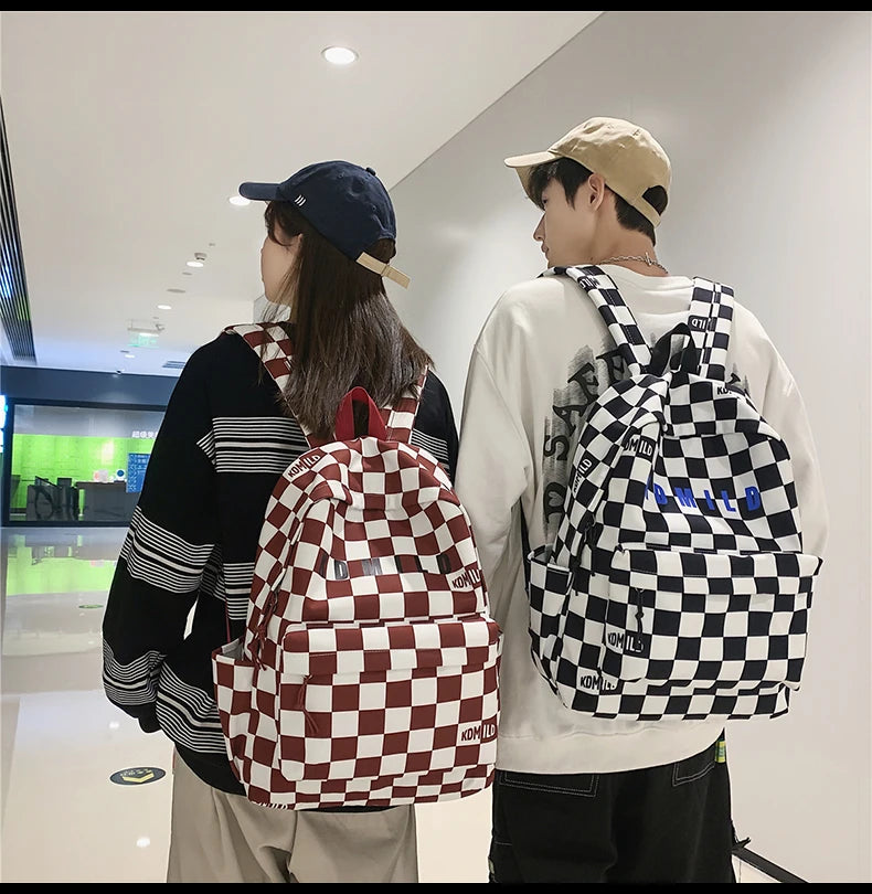 Fashion Plaid Women &amp; Men Backpack 👜