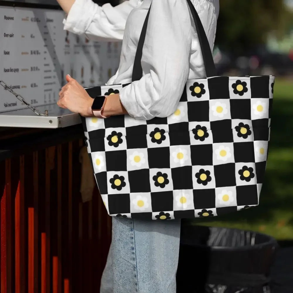 Custom Large Chess Board Game Tote Bag 👜