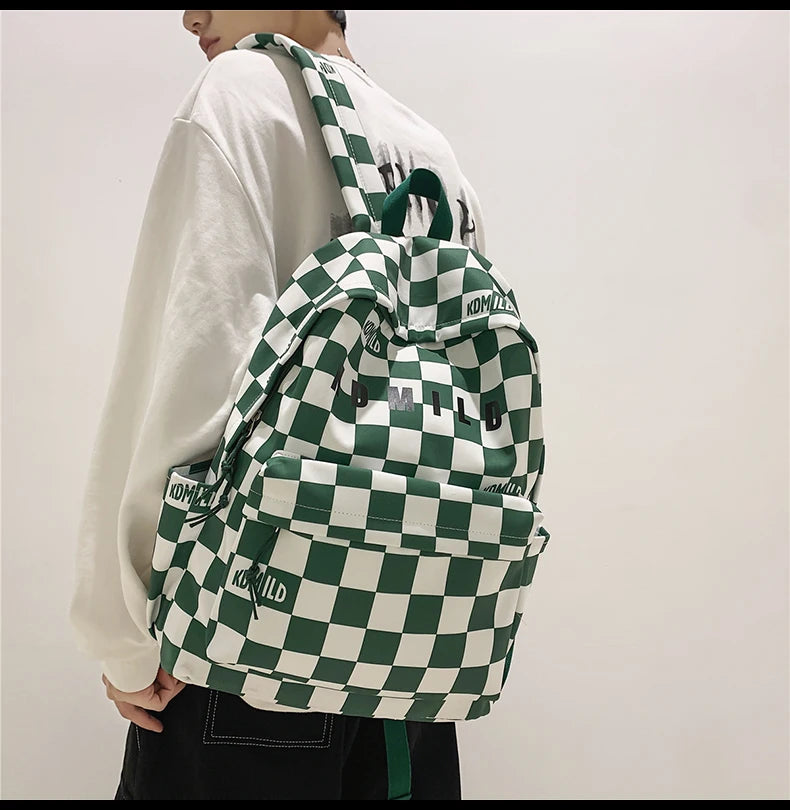 Fashion Plaid Women &amp; Men Backpack 👜