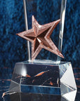 Transparent Star Crystal Trophy