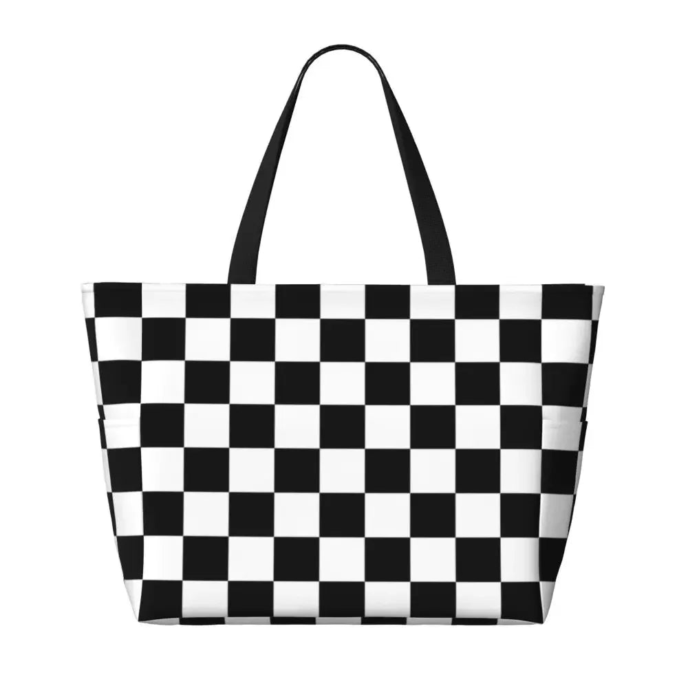 Custom Large Chess Board Game Tote Bag 👜