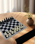 Portable International Chess Set with Foldable Chessboard 🧳