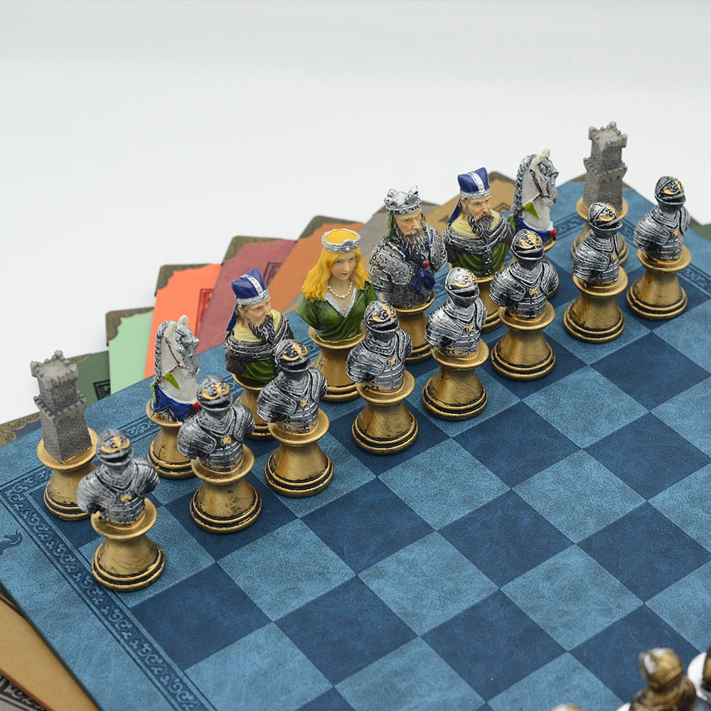 Luxury Medieval Warrior Character Themed Chess Board