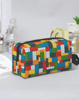 Custom Travel Plastic Toy Block Pattern Toiletry Bag 💄