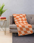 Orange Twist Throw Blanket